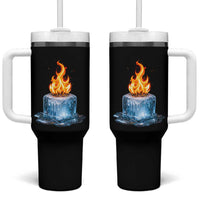 Subtle Anti Ice Tumbler With Handle Ice Melting Satire Political Humor