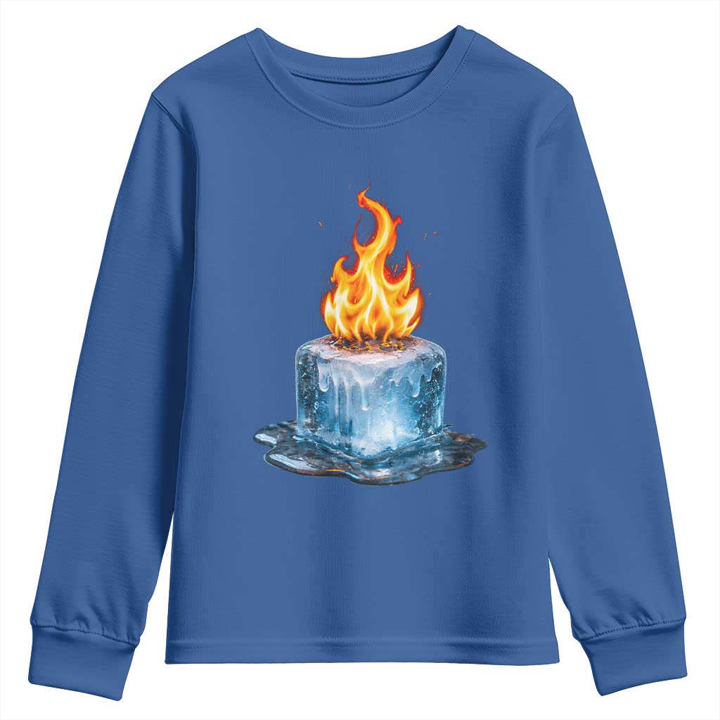 Subtle Anti Ice Youth Sweatshirt Ice Melting Satire Political Humor