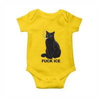 Fck Ice Smoking Cat Baby Onesie Subtle FDT Black Cat Meme