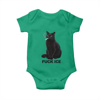 Fck Ice Smoking Cat Baby Onesie Subtle FDT Black Cat Meme