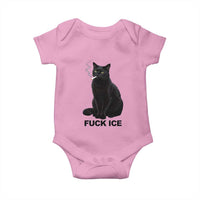 Fck Ice Smoking Cat Baby Onesie Subtle FDT Black Cat Meme
