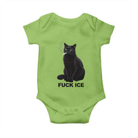 Fck Ice Smoking Cat Baby Onesie Subtle FDT Black Cat Meme
