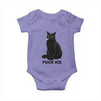 Fck Ice Smoking Cat Baby Onesie Subtle FDT Black Cat Meme