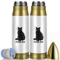 Fck Ice Smoking Cat Bullet Tumbler Subtle FDT Black Cat Meme