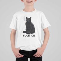 Fck Ice Smoking Cat T Shirt For Kid Subtle FDT Black Cat Meme