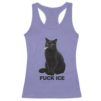 Fck Ice Smoking Cat Racerback Tank Top Subtle FDT Black Cat Meme