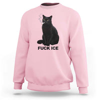Fck Ice Smoking Cat Sweatshirt Subtle FDT Black Cat Meme