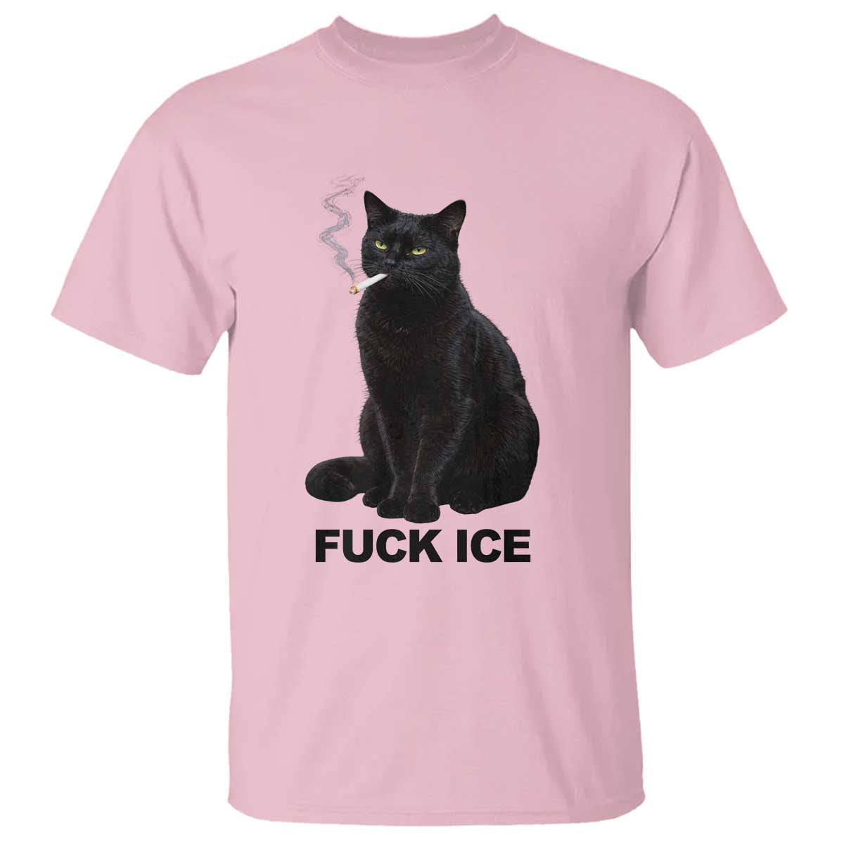 Fck Ice Smoking Cat T Shirt Subtle FDT Black Cat Meme