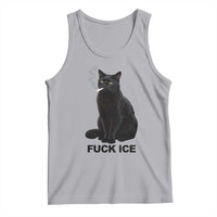 Fck Ice Smoking Cat Tank Top Subtle FDT Black Cat Meme