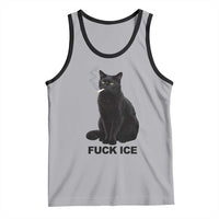 Fck Ice Smoking Cat Tank Top Subtle FDT Black Cat Meme