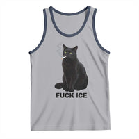 Fck Ice Smoking Cat Tank Top Subtle FDT Black Cat Meme