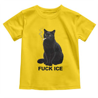 Fck Ice Smoking Cat Toddler T Shirt Subtle FDT Black Cat Meme