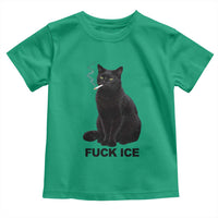 Fck Ice Smoking Cat Toddler T Shirt Subtle FDT Black Cat Meme