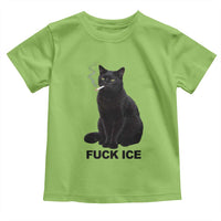 Fck Ice Smoking Cat Toddler T Shirt Subtle FDT Black Cat Meme