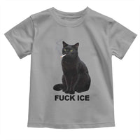 Fck Ice Smoking Cat Toddler T Shirt Subtle FDT Black Cat Meme
