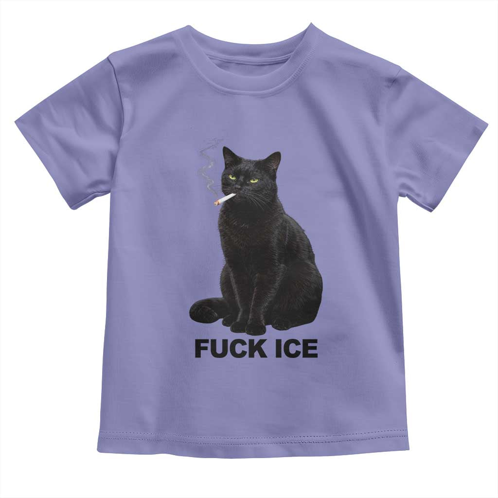 Fck Ice Smoking Cat Toddler T Shirt Subtle FDT Black Cat Meme