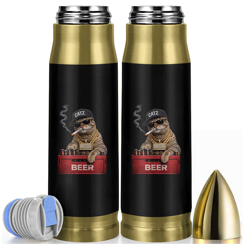 Funny Smoking Cat Meme Bullet Tumbler Vintage Graphic Cigarette Kitty Beer Cat Lover