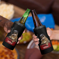 Funny Smoking Cat Meme 4 in 1 Can Cooler Tumbler Vintage Graphic Cigarette Kitty Beer Cat Lover