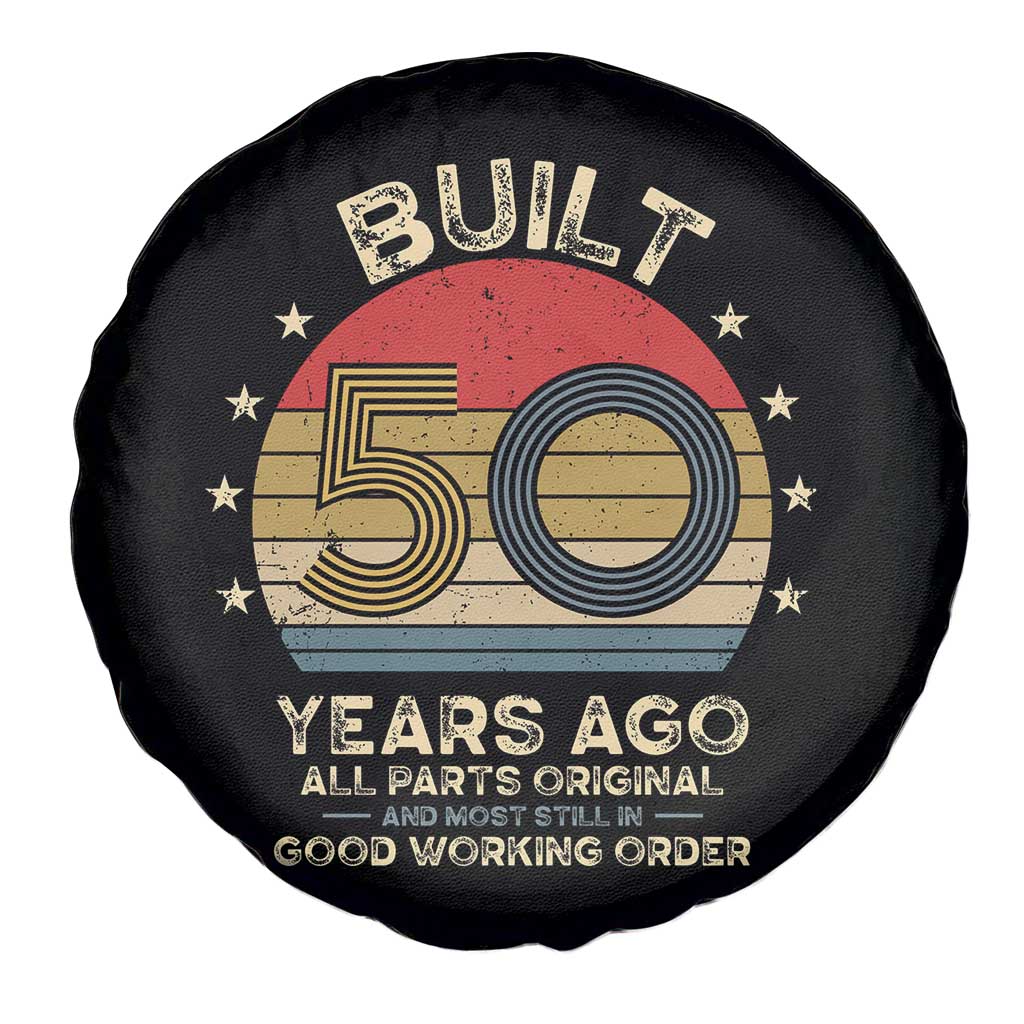 Funny 50th Birthday Spare Tire Cover Vintage Retro Built 50 Years Ago