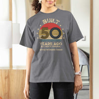 Funny 50th Birthday T Shirt For Women Vintage Retro Built 50 Years Ago