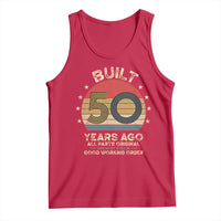 Funny 50th Birthday Tank Top Vintage Retro Built 50 Years Ago