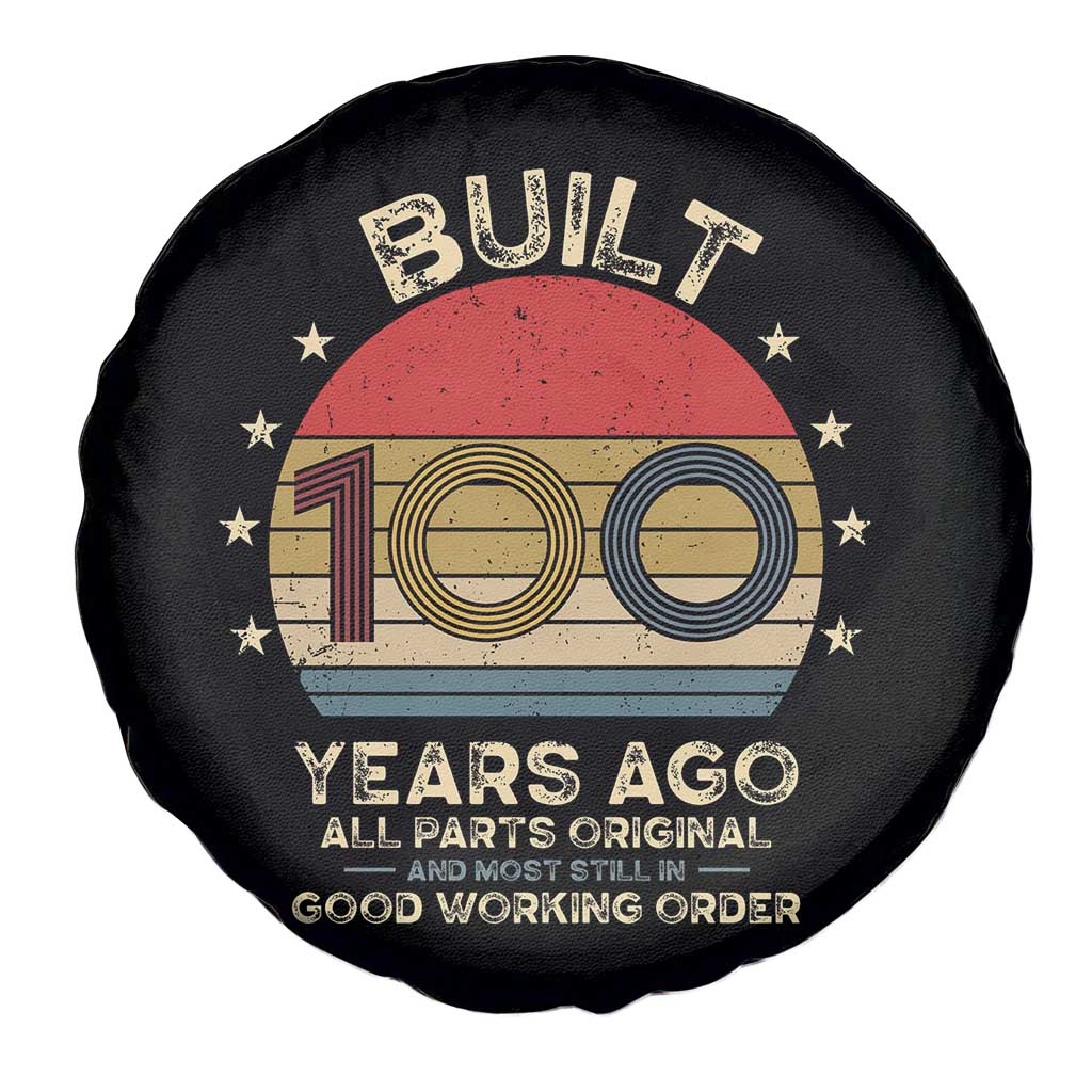 Funny 100th Birthday Spare Tire Cover Vintage Retro Built 100 Years Ago