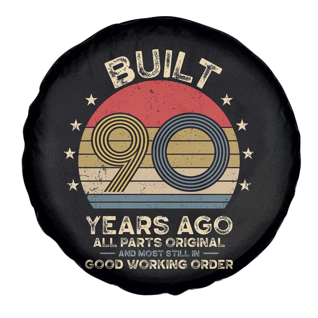 Funny 90th Birthday Spare Tire Cover Vintage Retro Built 90 Years Ago