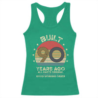 Funny 90th Birthday Racerback Tank Top Vintage Retro Built 90 Years Ago