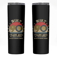 Funny 90th Birthday Skinny Tumbler Vintage Retro Built 90 Years Ago