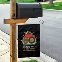 Funny 80th Birthday Garden Flag Vintage Retro Built 80 Years Ago