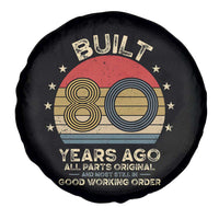 Funny 80th Birthday Spare Tire Cover Vintage Retro Built 80 Years Ago