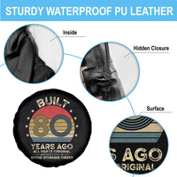 Funny 80th Birthday Spare Tire Cover Vintage Retro Built 80 Years Ago