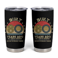 Funny 80th Birthday Tumbler Cup Vintage Retro Built 80 Years Ago