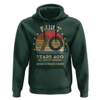 Funny 70th Birthday Hoodie Vintage Retro Built 70 Years Ago