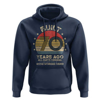 Funny 70th Birthday Hoodie Vintage Retro Built 70 Years Ago