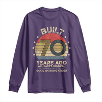 Funny 70th Birthday Long Sleeve Shirt Vintage Retro Built 70 Years Ago