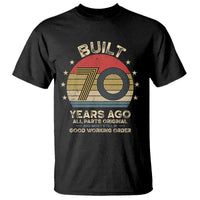 Funny 70th Birthday T Shirt Vintage Retro Built 70 Years Ago