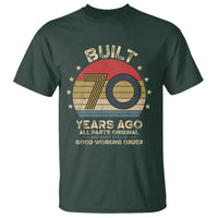 Funny 70th Birthday T Shirt Vintage Retro Built 70 Years Ago