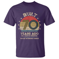 Funny 70th Birthday T Shirt Vintage Retro Built 70 Years Ago