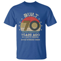 Funny 70th Birthday T Shirt Vintage Retro Built 70 Years Ago