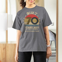 Funny 70th Birthday T Shirt For Women Vintage Retro Built 70 Years Ago