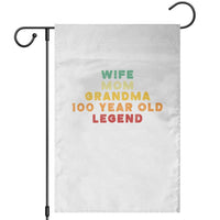 100th Birthday Gifts For Women Garden Flag Wife Mom Grandma 100 Year Old Legend