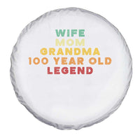 100th Birthday Gifts For Women Spare Tire Cover Wife Mom Grandma 100 Year Old Legend