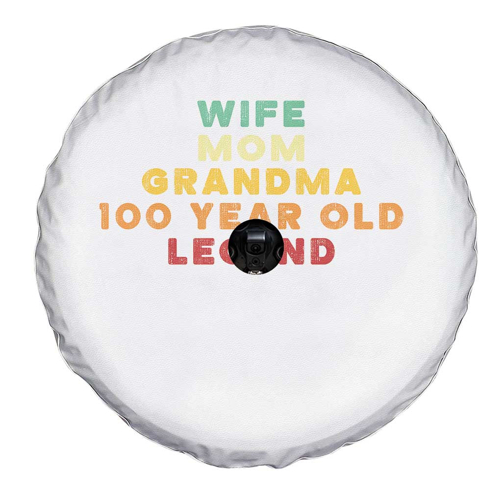 100th Birthday Gifts For Women Spare Tire Cover Wife Mom Grandma 100 Year Old Legend