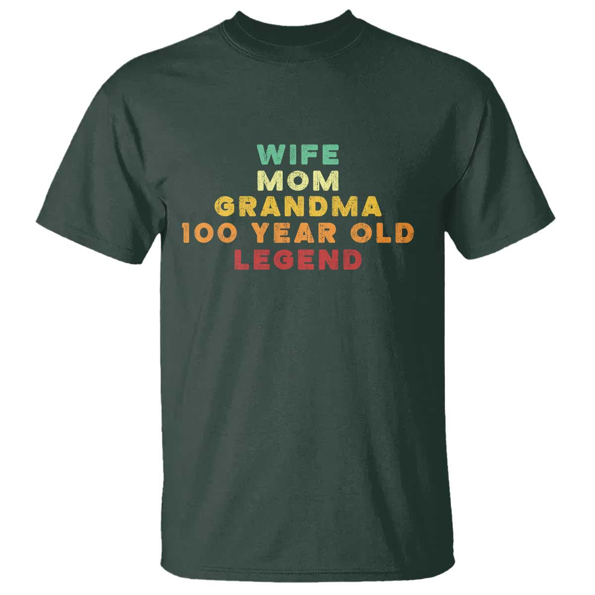 100th Birthday Gifts For Women T Shirt Wife Mom Grandma 100 Year Old Legend