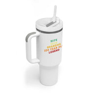 100th Birthday Gifts For Women Tumbler With Handle Wife Mom Grandma 100 Year Old Legend