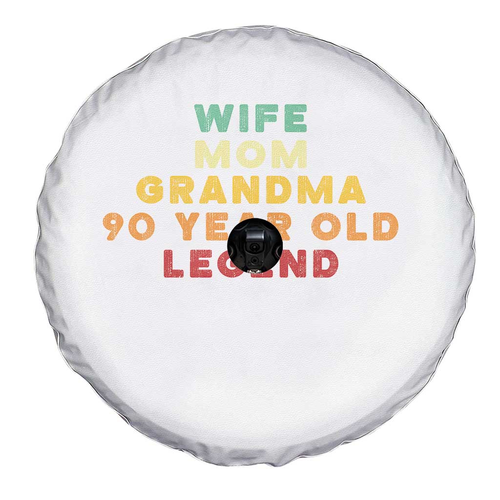 90th Birthday Gifts For Women Spare Tire Cover Wife Mom Grandma 90 Year Old Legend