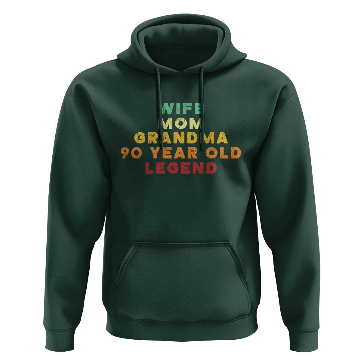 90th Birthday Gifts For Women Hoodie Wife Mom Grandma 90 Year Old Legend