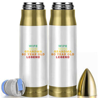 80th Birthday Gifts For Women Bullet Tumbler Wife Mom Grandma 80 Year Old Legend