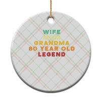 80th Birthday Gifts For Women Ceramic Ornament Wife Mom Grandma 80 Year Old Legend